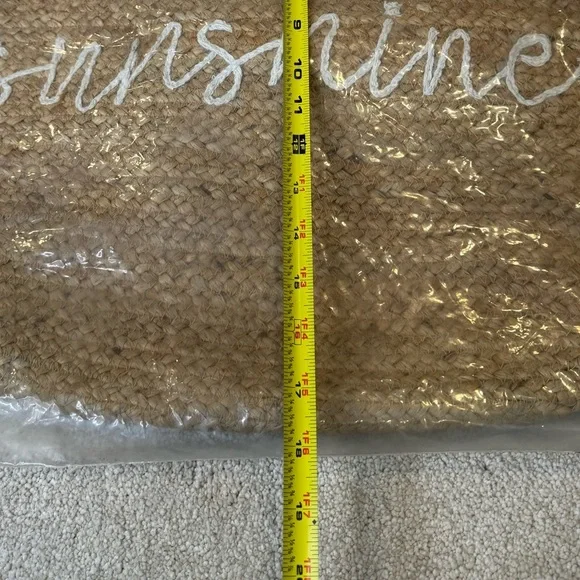 NWT Karma Jute Hello Sunshine Boho Large Tote Bag - Picture 9 of 9